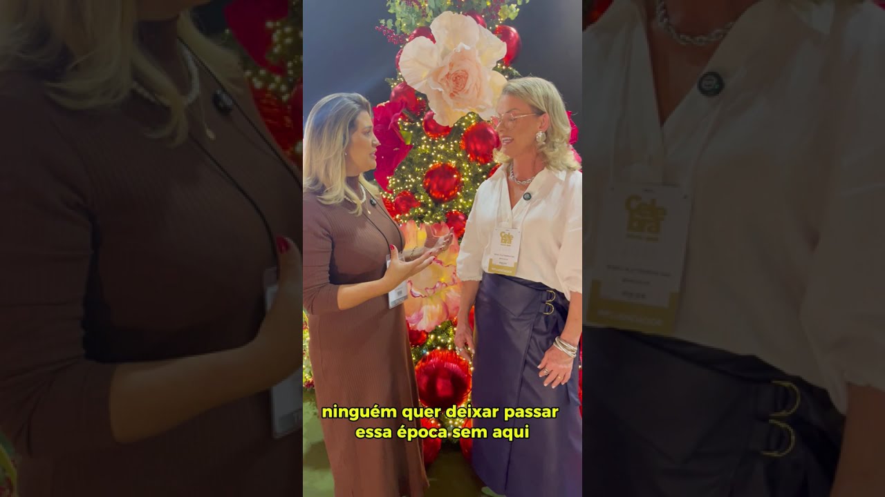 Depoimento em vídeo de uma aluna do curso Natal Encantado da Rose Decor.