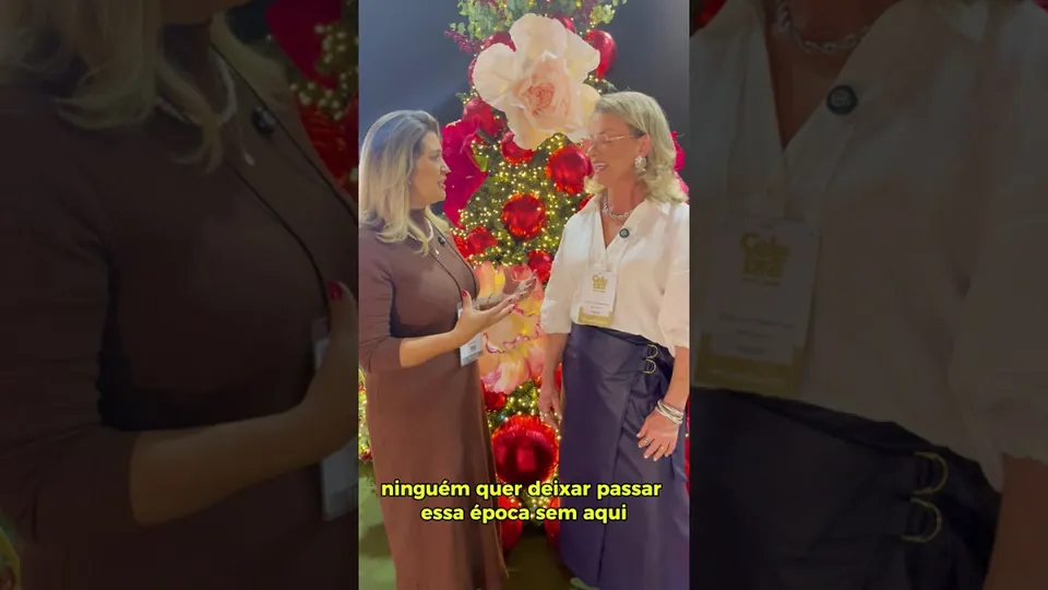 Depoimento em vídeo de uma aluna do curso Natal Encantado da Rose Decor.