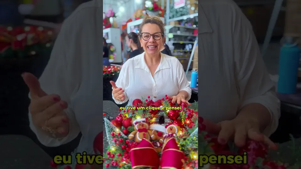 Depoimento em vídeo de alunas do curso Natal Encantado da Rose Decor.